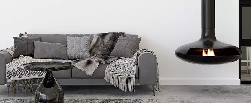 Circular Hanging Fireplace Installation Services in Covington, WA